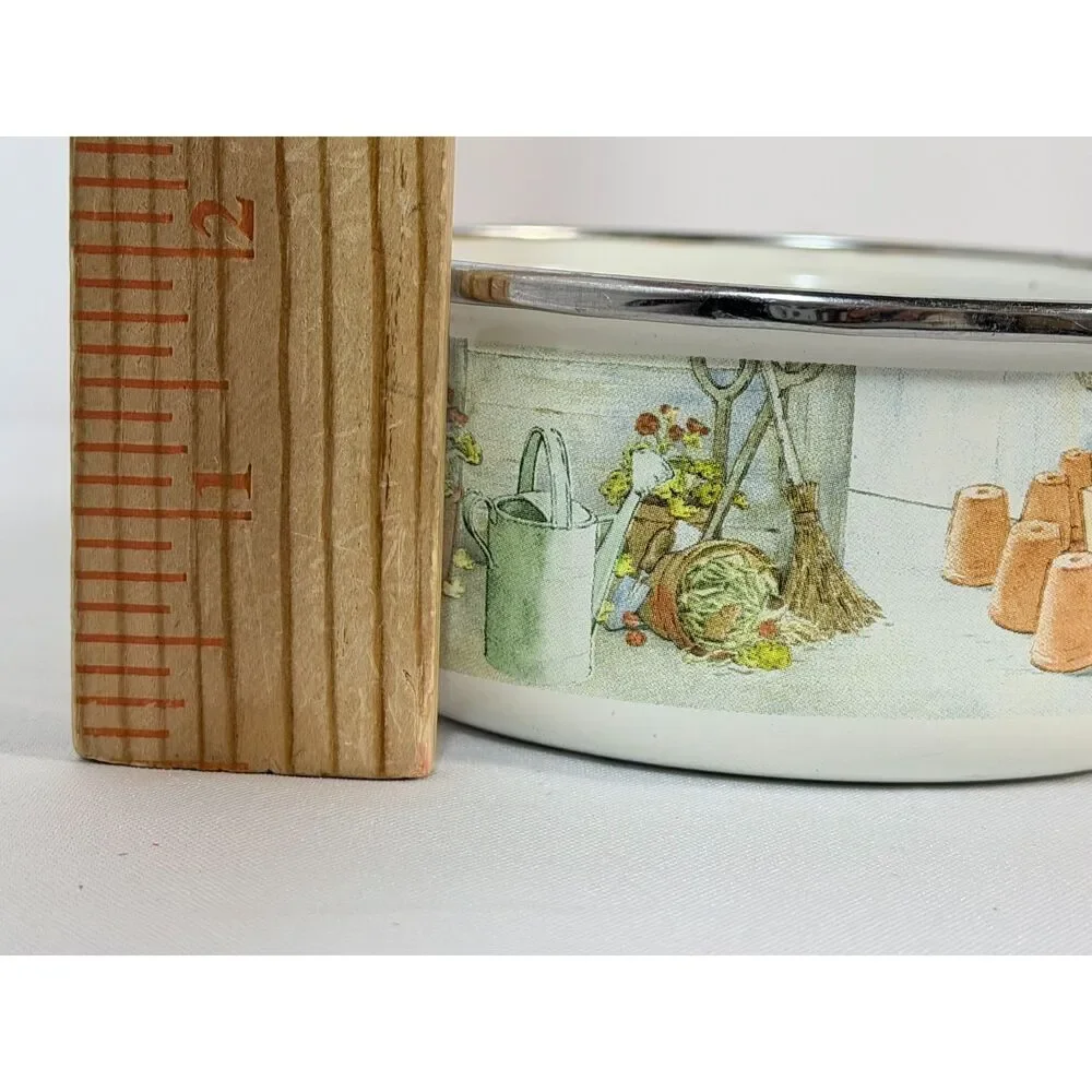 Beatrix Potter Peter Rabbit Enamelware Childs Bowl Mug Tea Cup Garden 2017